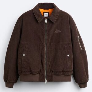 Rare New Corduroy Jacket Men’s Large Dark Brown Zara